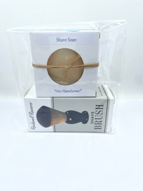 Lavender Shave Soap & Brush Gift Set