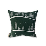 Evergreen Forest Silhouette Lavender Pillow Collection