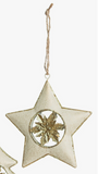 Sparkling Gold Holiday Shape Ornament