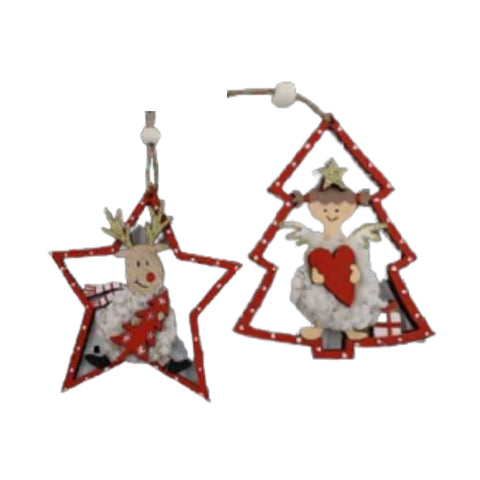 Red Holiday Cutout Ornament