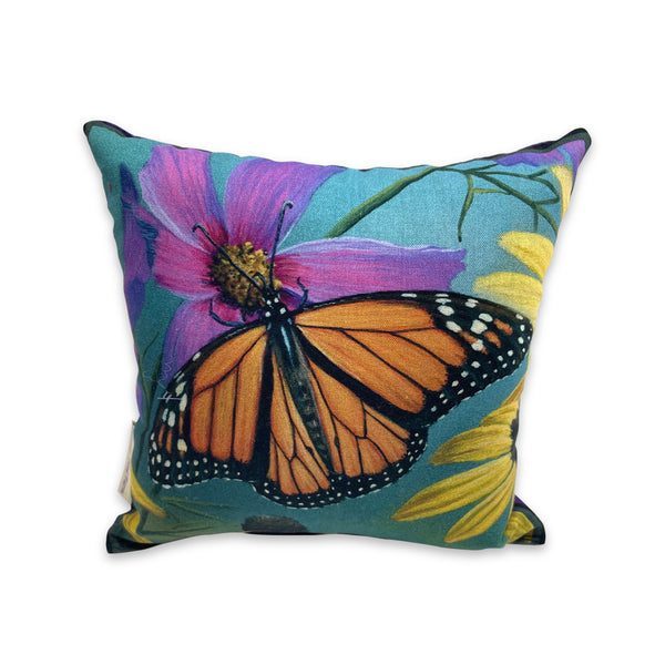 Lavender Vibrant Butterfly Small Pillow