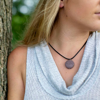 Leather Diffuser Necklace by Susan Roberts
